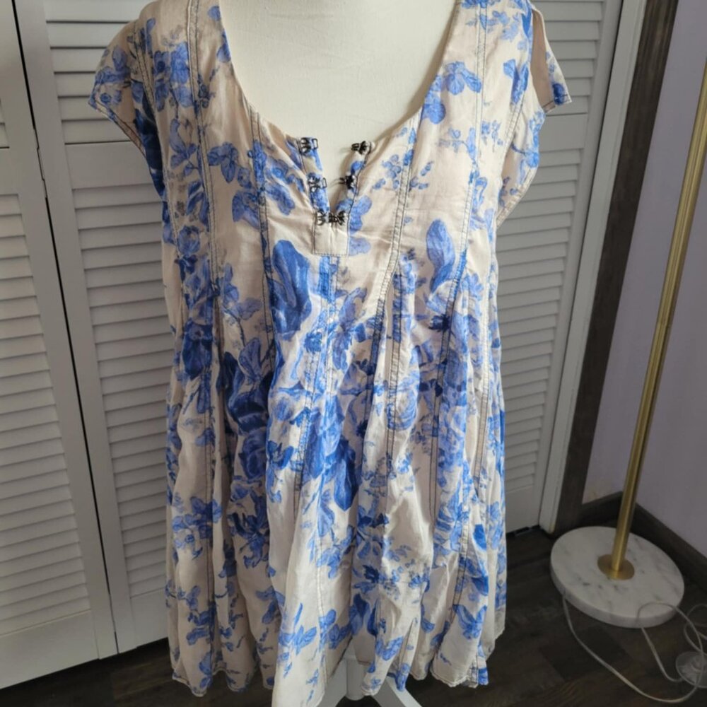 Free People Sully Dress in Ivory Combo Size Medium